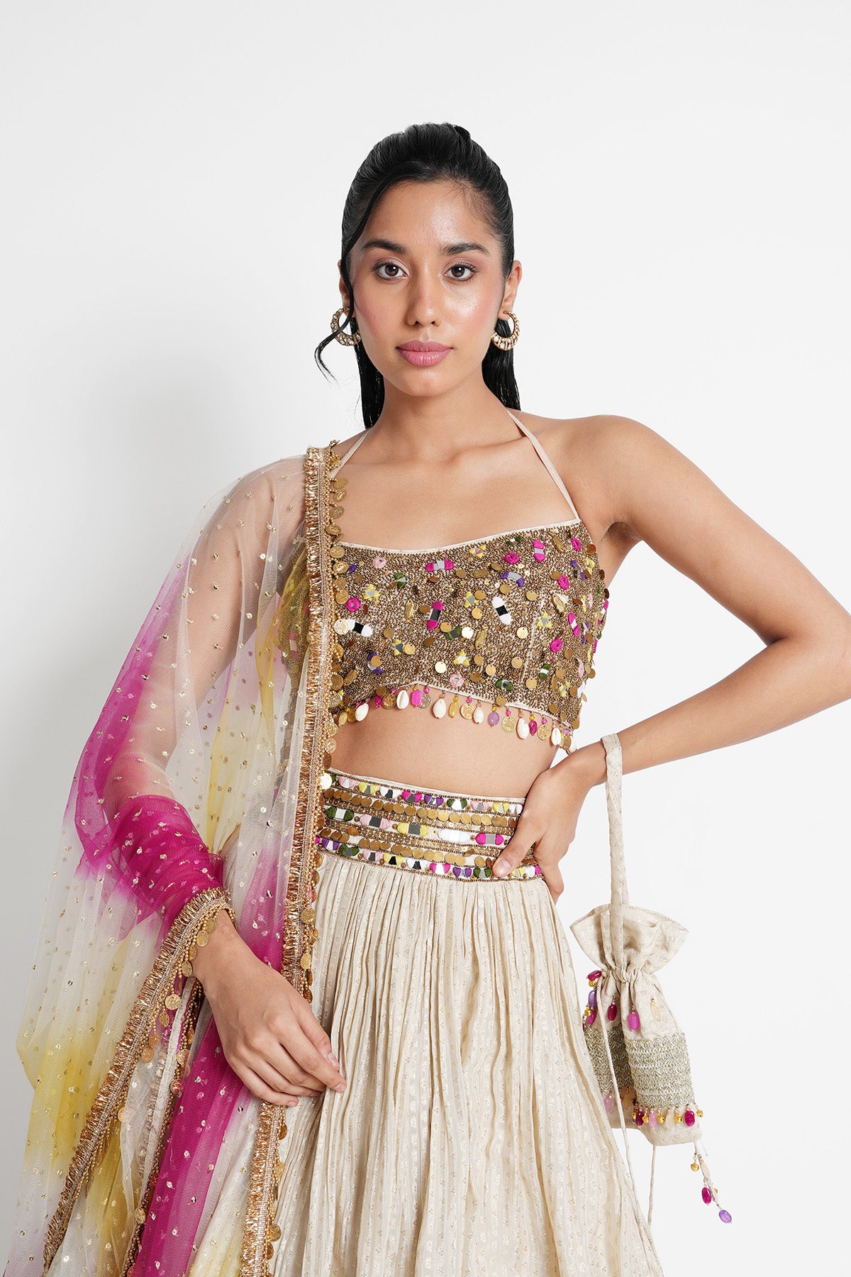 Fuchsia Gold Banarasi