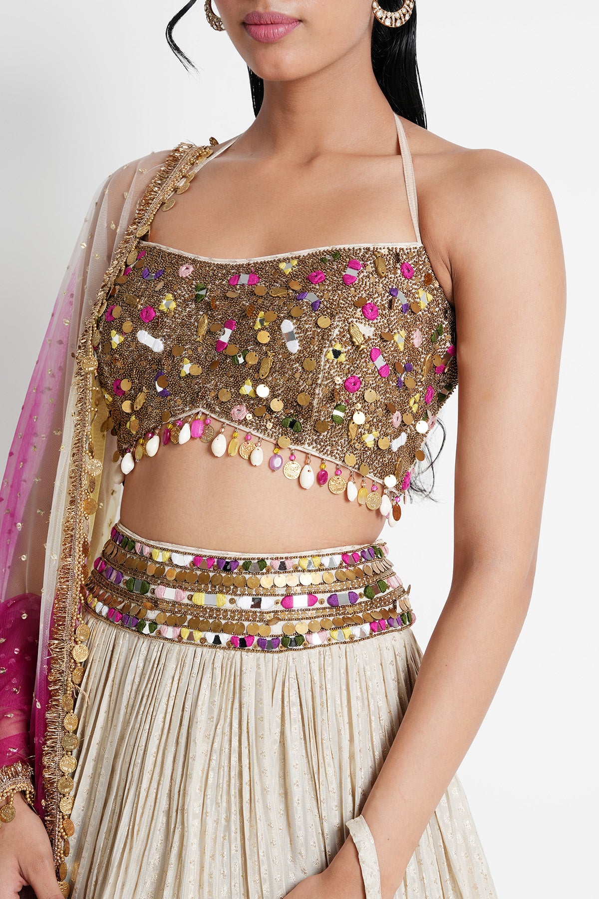 Fuchsia Gold Banarasi